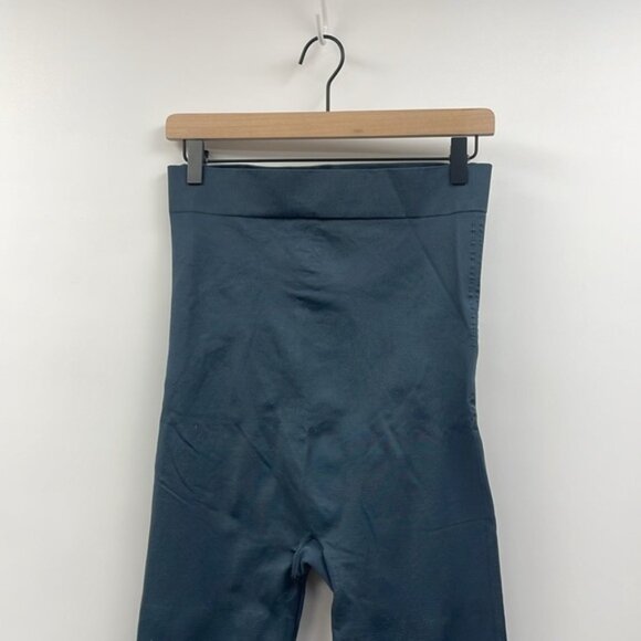 BLANQI Everyday Maternity High Rise Support 7/8 Ankle Leggings Blue Large - Picture 7 of 8